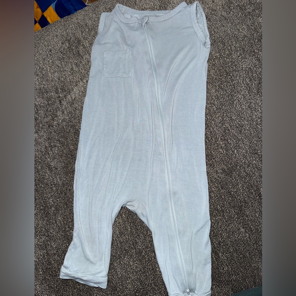 Kyte BABY light blue sleeveless romper